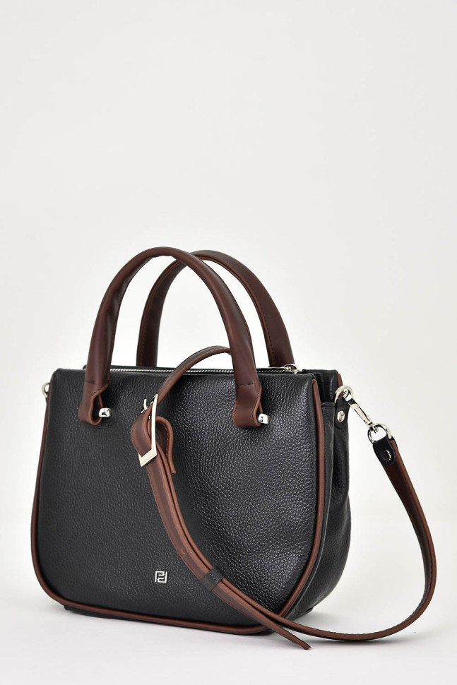 Сумка Protege Ц-558/2 черный флотер+коричневый пулл-ап Сумка Protege Ц-558/2 черный флотер+коричневый пулл-ап