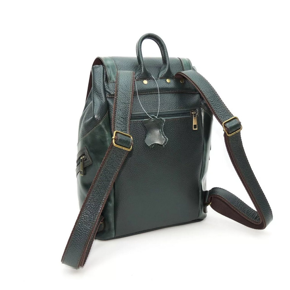 Рюкзак кожаный зелёный Natalia Kalinovskaya «Жанна» Рюкзак кожаный зелёный Natalia Kalinovskaya «Жанна»
