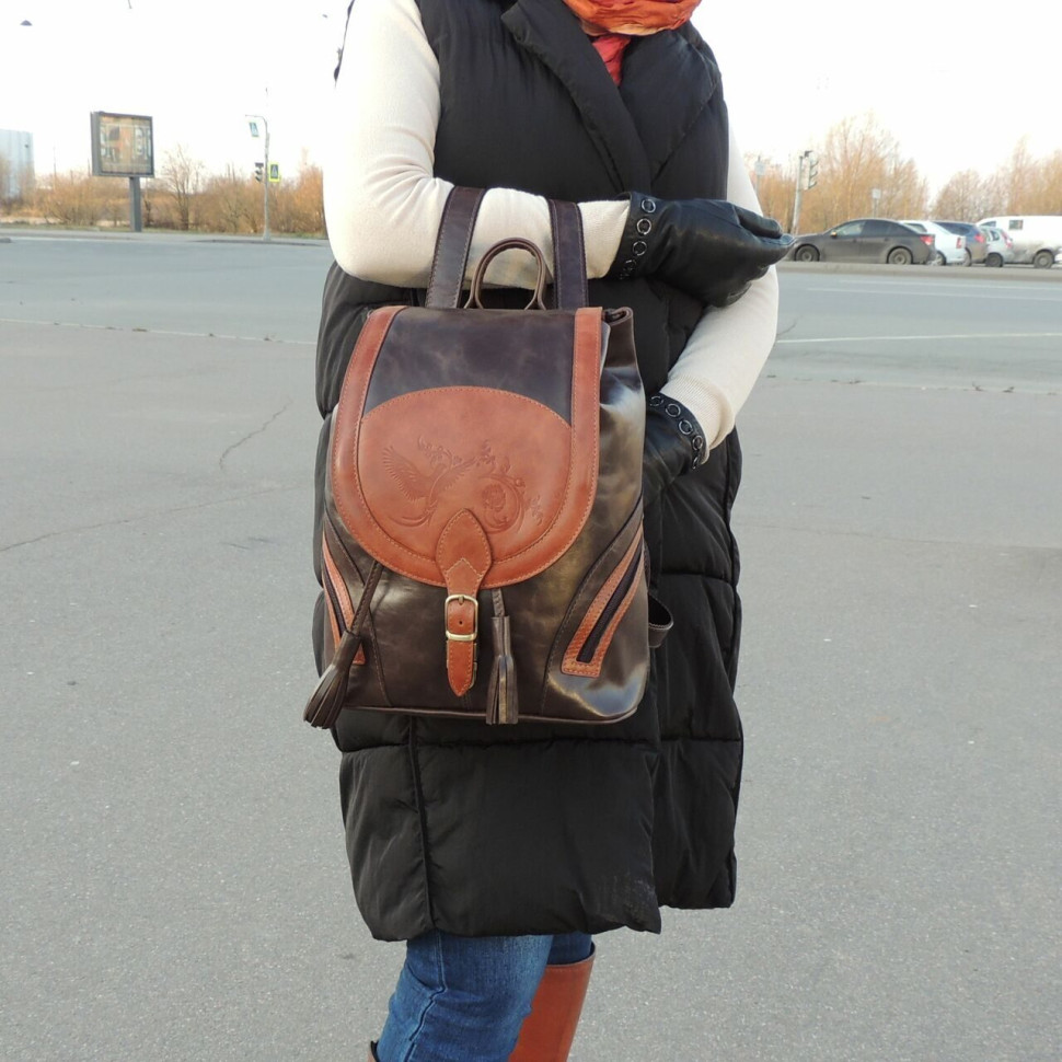 Рюкзак женский Natalia Kalinovskaya, Р50-622-1 кор/рыж Рюкзак женский Natalia Kalinovskaya, Р50-622-1 кор/рыж