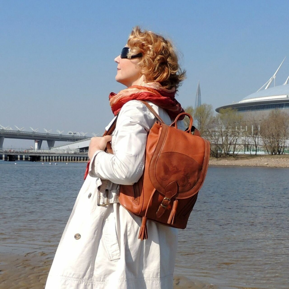 Рюкзак женский Natalia Kalinovskaya, Р50-102 кирпич флотер Рюкзак женский Natalia Kalinovskaya, Р50-102 кирпич флотер