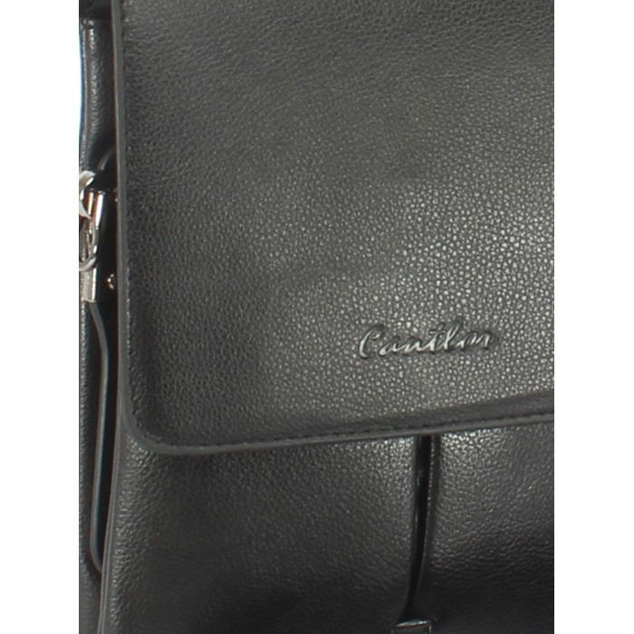 Мужская сумка-планшет из экокожи Cantlor L3012M-5 чёрная Мужская сумка-планшет из экокожи Cantlor L3012M-5 чёрная