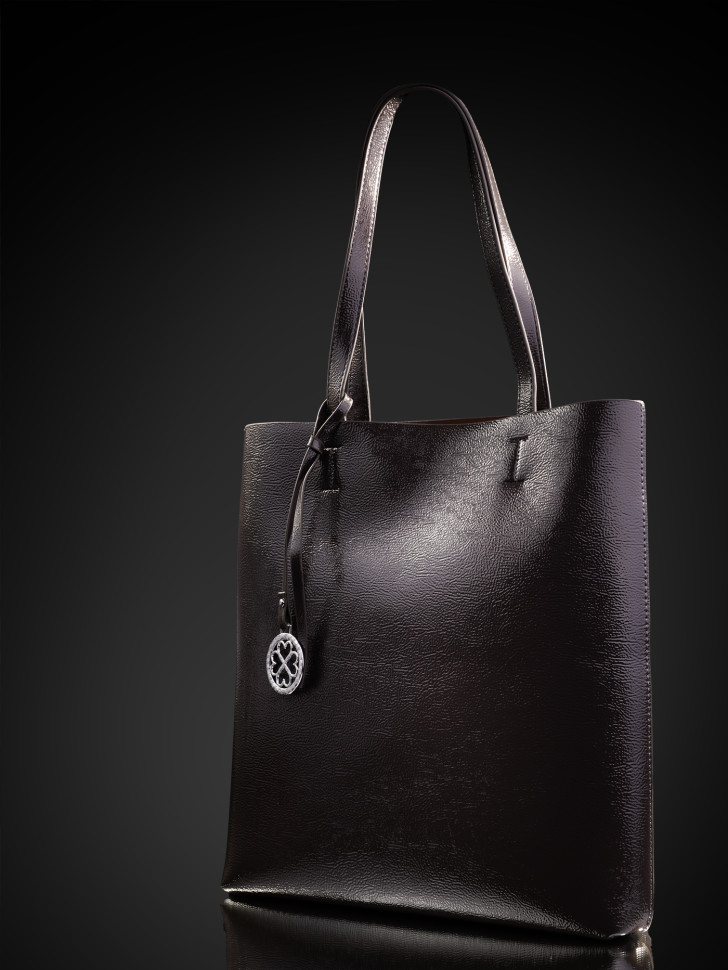 Сумка женская Baggins KDL-1300 лак тёмно-серый Сумка женская Baggins KDL-1300 лак тёмно-серый