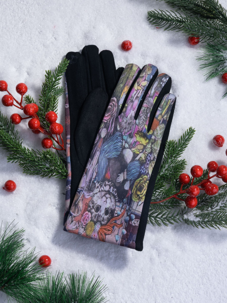 Перчатки женские Ангел 111-15 кошка