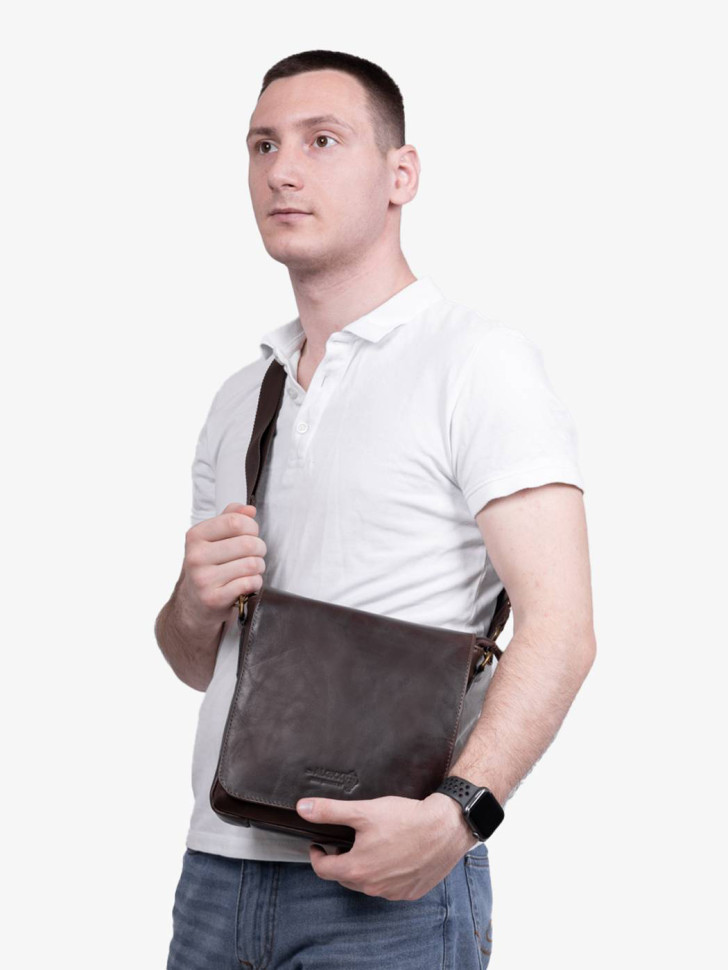 Сумка мужская zн ALEXX 0111 коричневая Сумка мужская zн ALEXX 0111 коричневая