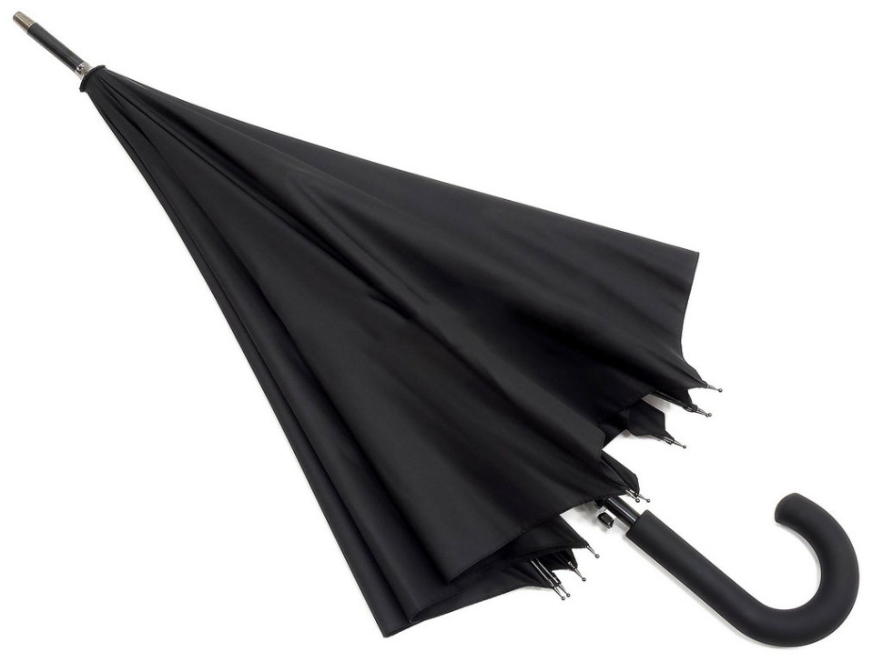 Зонт-трость мужской Euroclim 301, 10 спиц, ручка крюк софт-тач Зонт-трость мужской Euroclim 301, 10 спиц, ручка крюк софт-тач