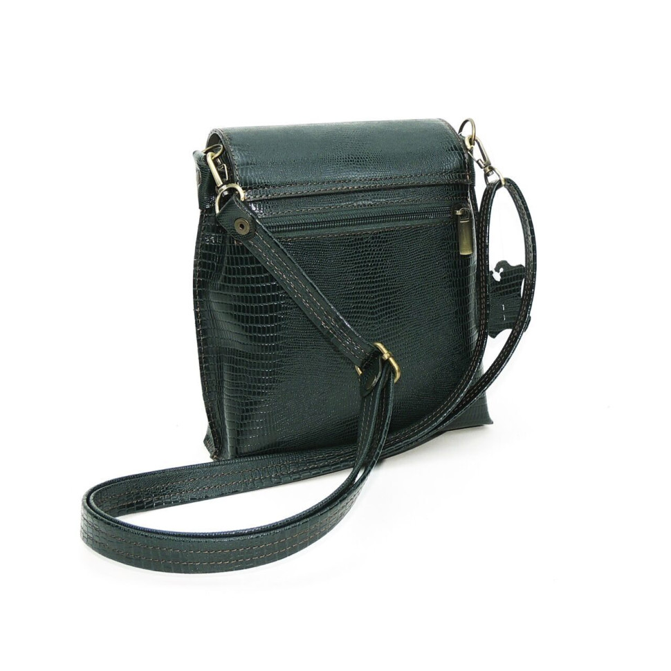 Женская кожаная сумка Natalia Kalinovskaya С86р-932 зелёная рептилия Женская кожаная сумка Natalia Kalinovskaya С86р-932 зелёная рептилия
