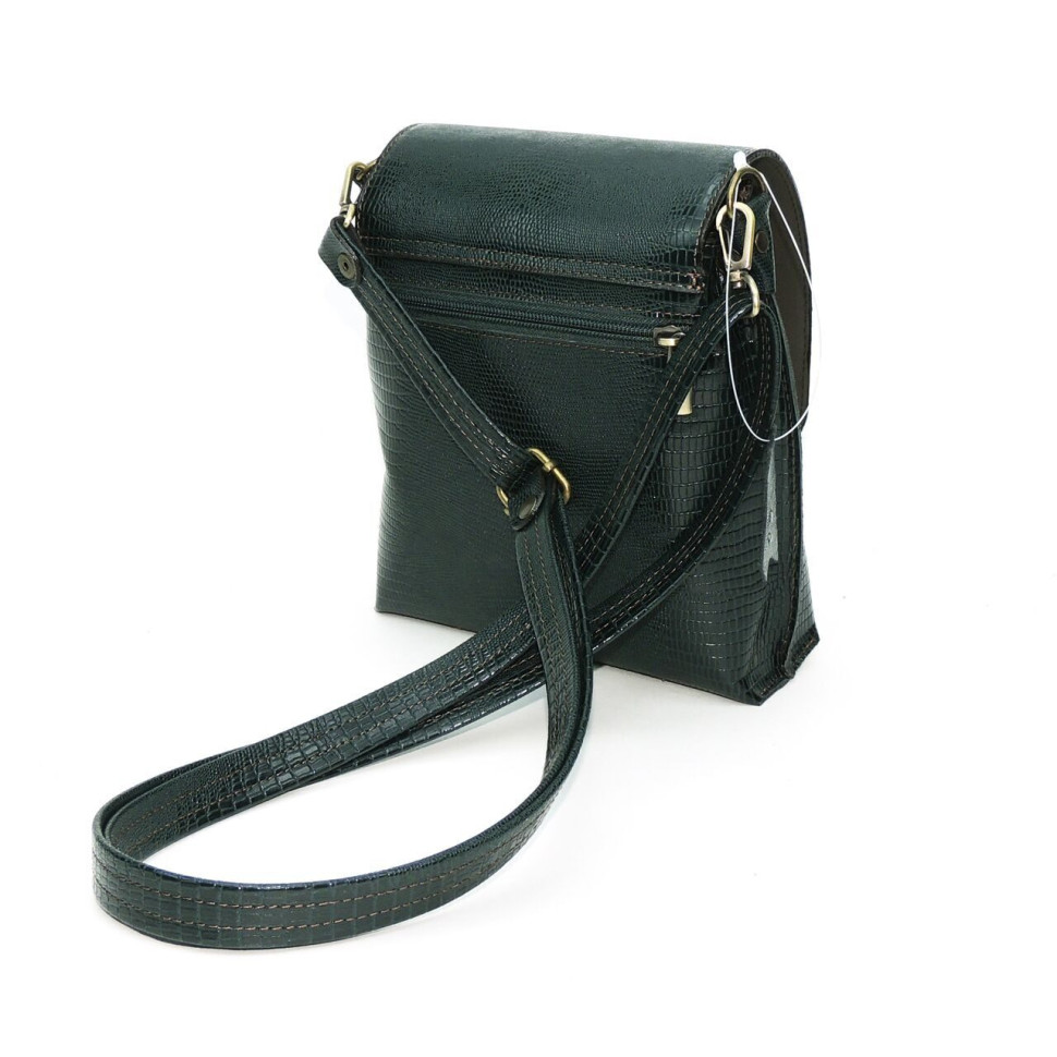 Женская кожаная сумка Natalia Kalinovskaya С86р-932 зелёная рептилия Женская кожаная сумка Natalia Kalinovskaya С86р-932 зелёная рептилия
