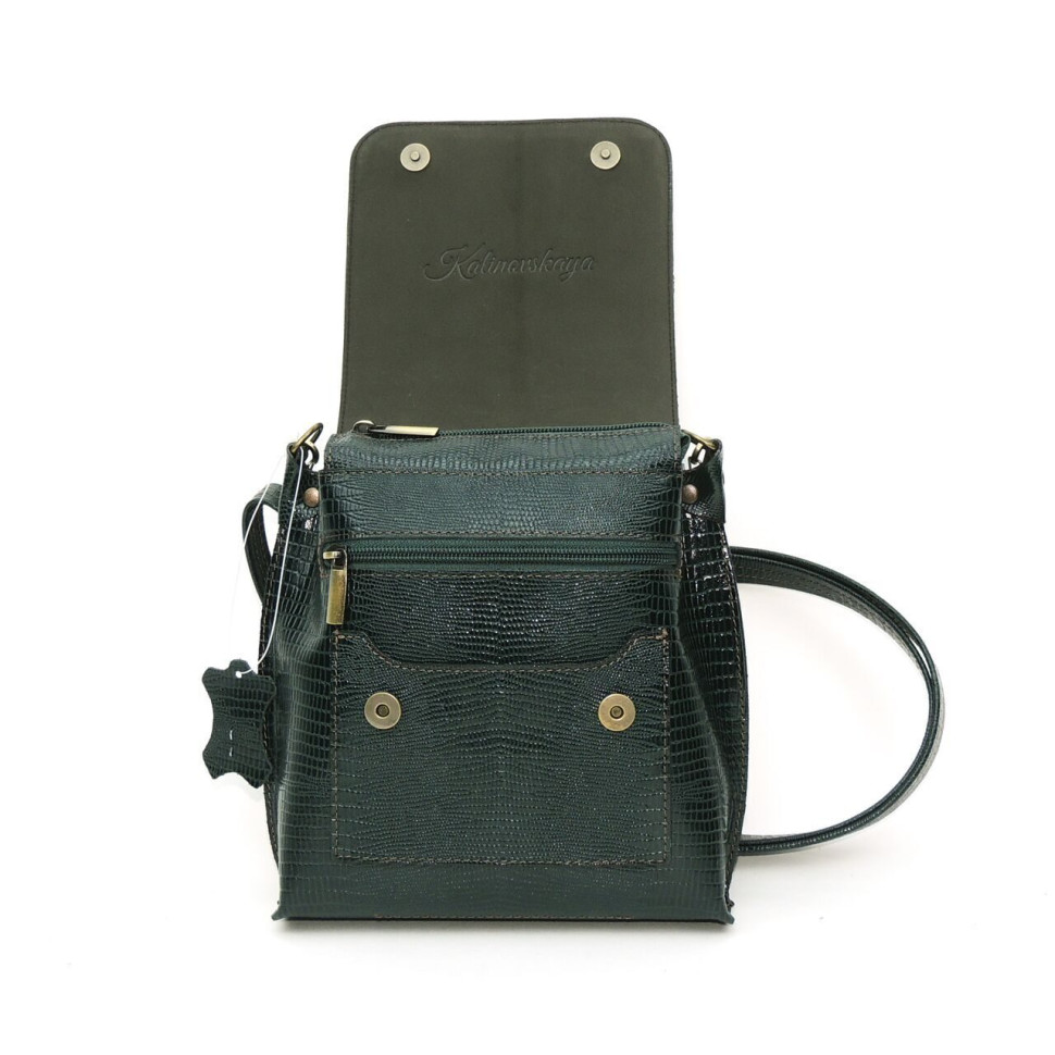 Женская кожаная сумка Natalia Kalinovskaya С86р-932 зелёная рептилия Женская кожаная сумка Natalia Kalinovskaya С86р-932 зелёная рептилия