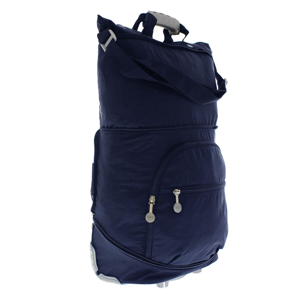 Сумка-трансформер дорожная хозяйственная на 2 колёсах TsV 526.22 синяя Сумка-трансформер дорожная хозяйственная на 2 колёсах TsV 526.22 синяя