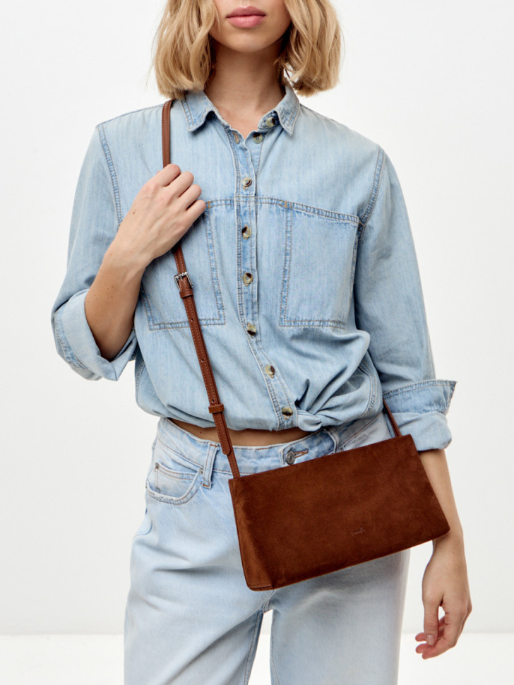 Сумка Lamagio 723 замша рыжая