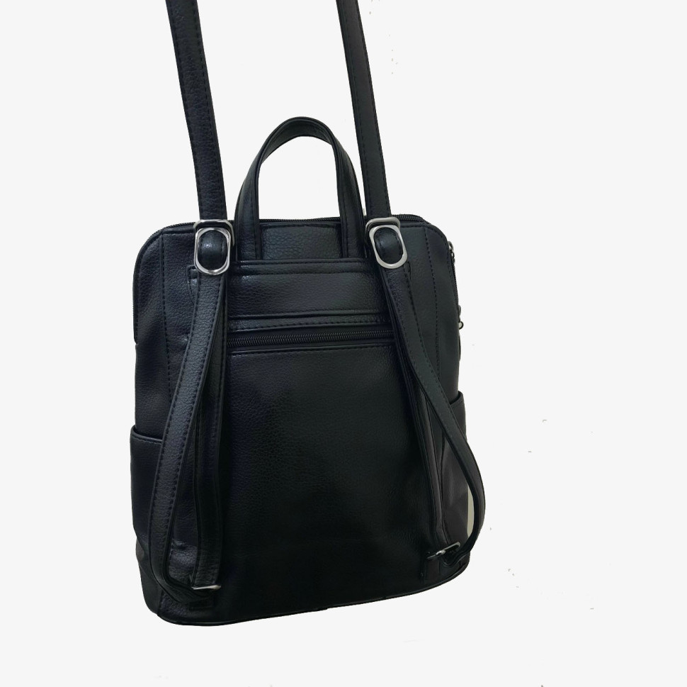 Сумка-рюкзак Gilda Tohetti 63267 чёрная Сумка-рюкзак Gilda Tohetti 63267 чёрная