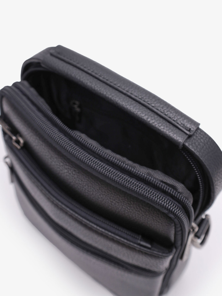 Сумка мужская Cantlor Ж03-G1312M-5 черная Сумка мужская Cantlor Ж03-G1312M-5 черная