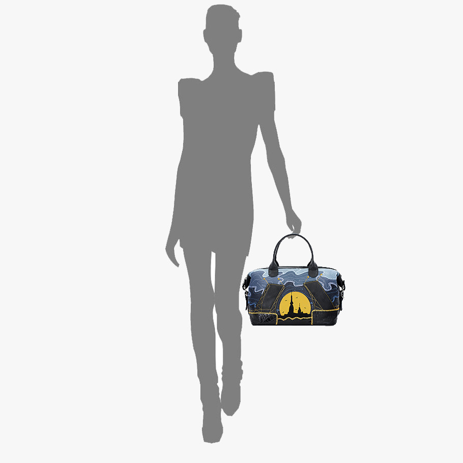 Сумка-саквояж Protege, ДС-195-190 Город №12 чёрная Сумка-саквояж Protege, ДС-195-190 Город №12 чёрная