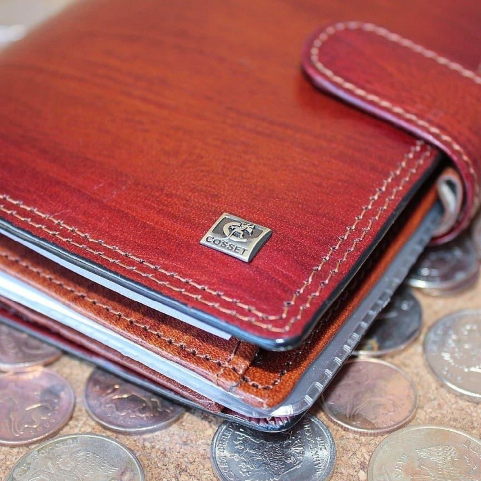 Портмоне мужское "3 в 1" Cosset F14-327-704H коричневое Портмоне мужское "3 в 1" Cosset F14-327-704H коричневое