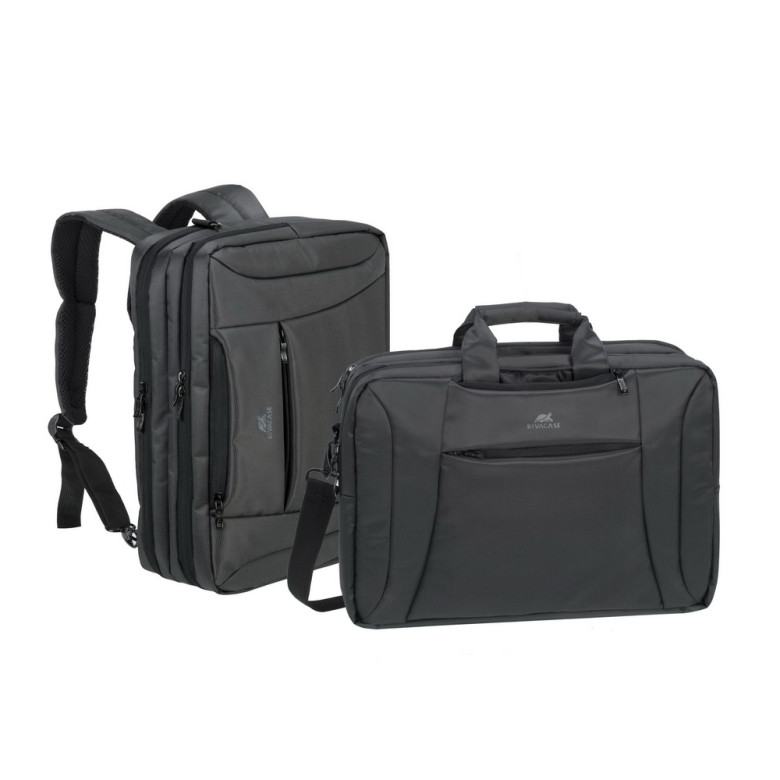 Сумка-трансформер для ноутбука 16", 8290 charcoal black