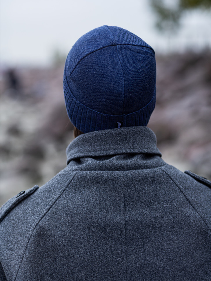 Мужская шапка-бини 2903 MARHATTER джинс