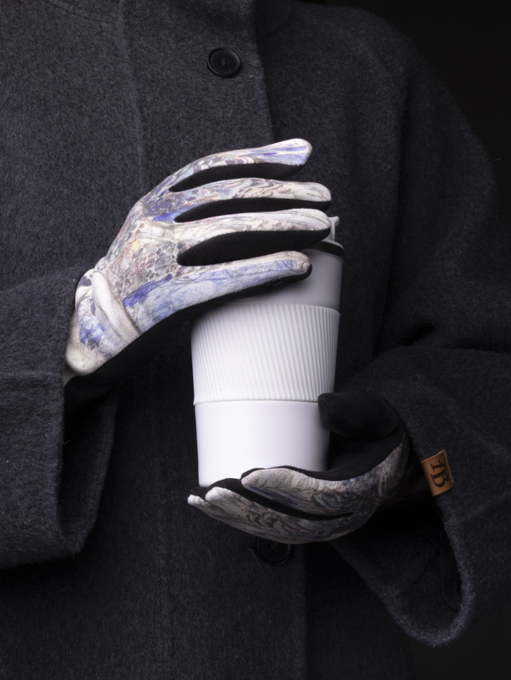 Перчатки женские Ангел 111-8 девушка абстр. Перчатки женские Ангел 111-8 девушка абстр.