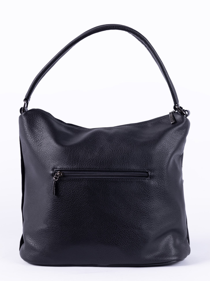 Сумка женская Gilda Tohetti 62455 чёрная лазер/замша