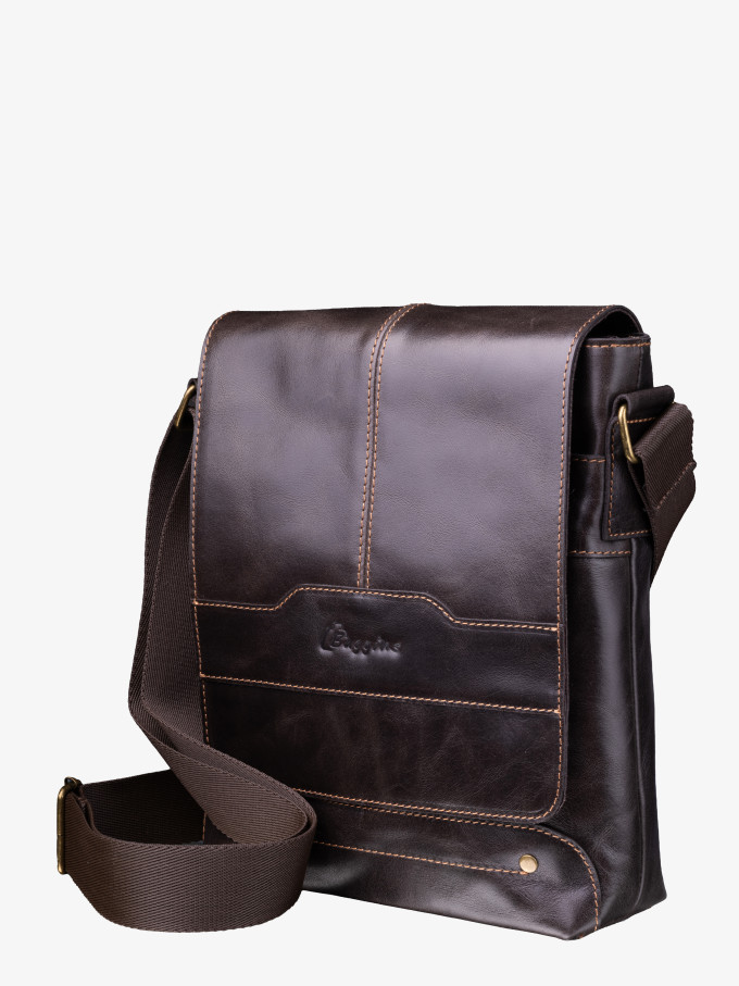 Сумка мужская Baggins 0107 коричневая пулап