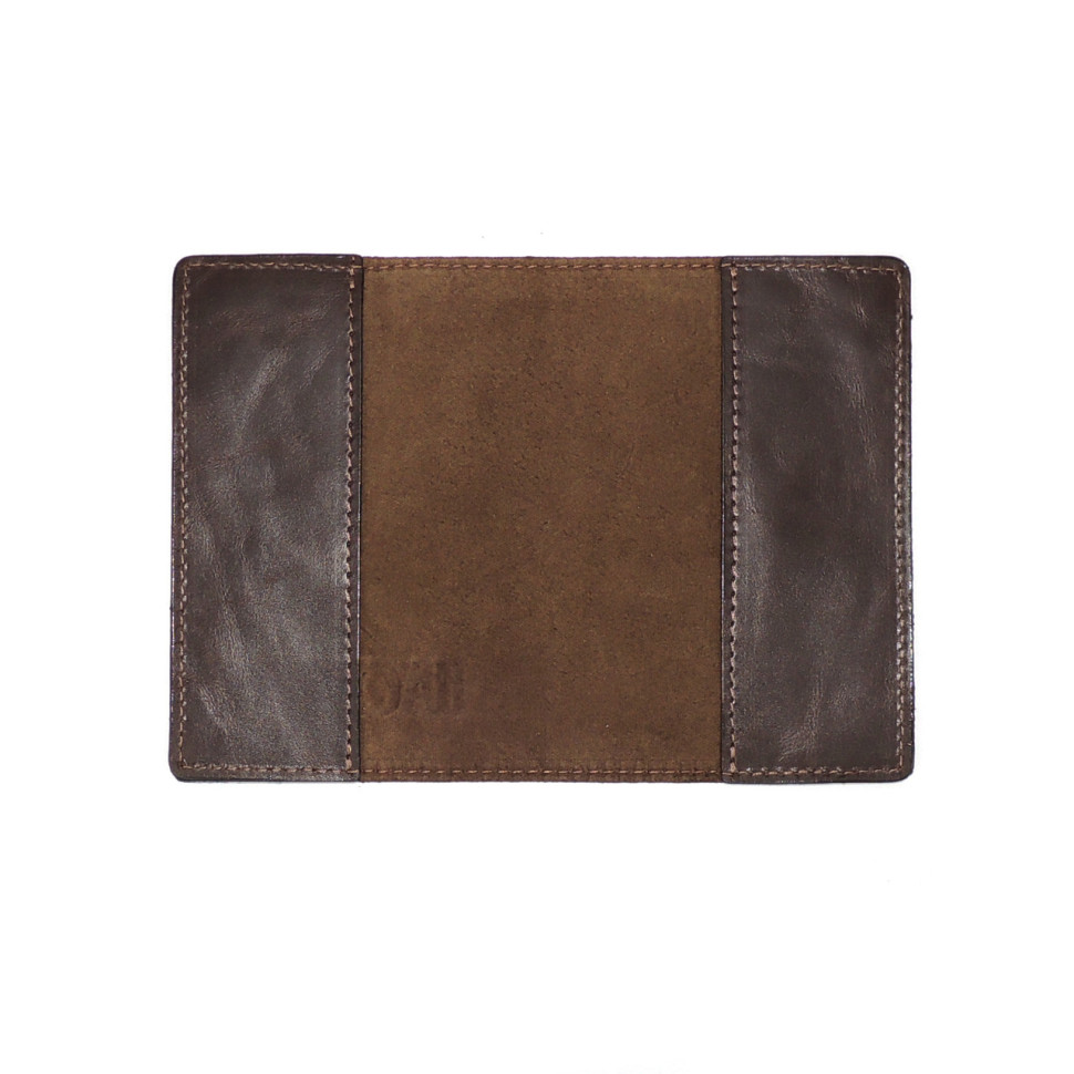 Обложка для паспорта кожаная Коричневый, Растение