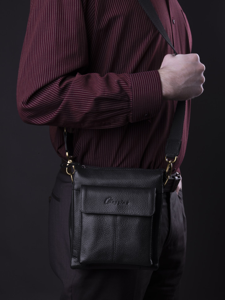 Сумка мужская  Baggins 0108 фл.черная