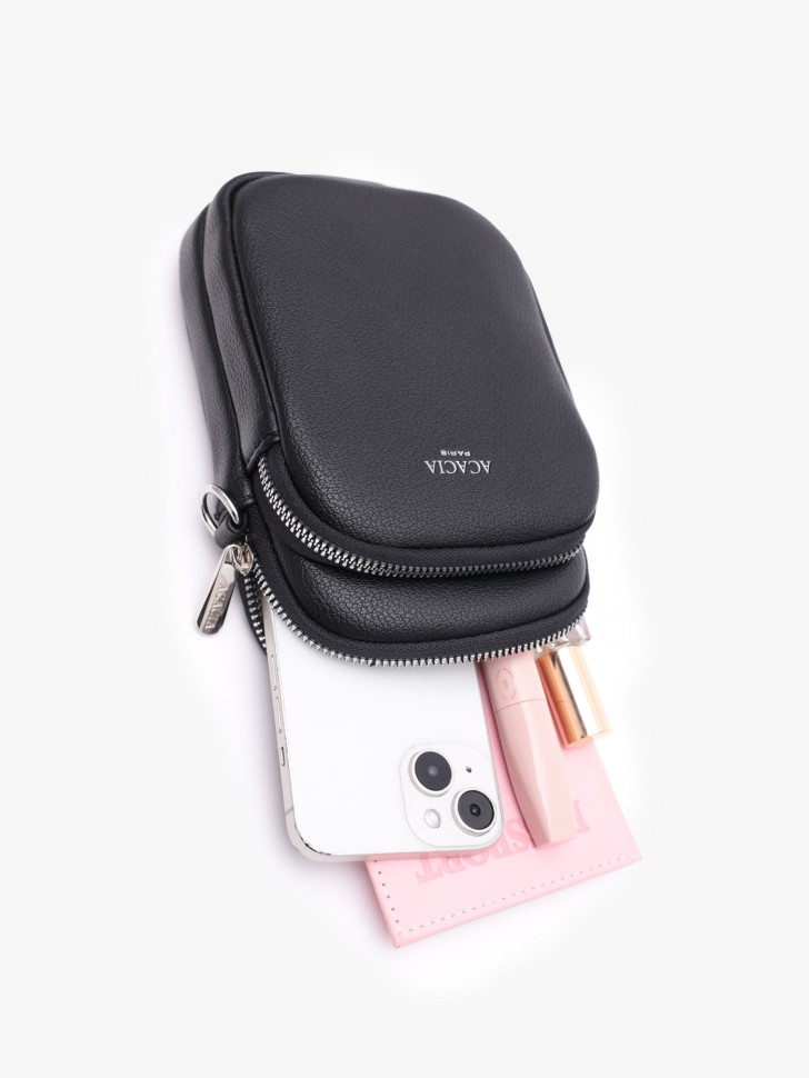 Сумка женская для телефона Acacia 24223 black Сумка женская для телефона Acacia 24223 black