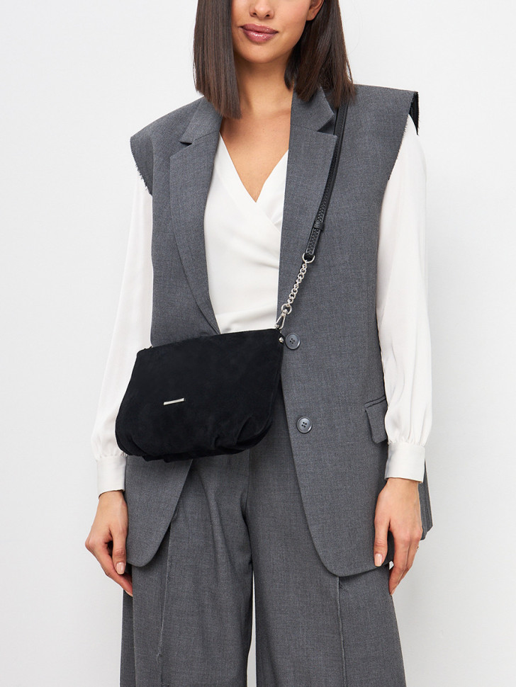 Сумка FIATO 2719 замша чёрная Сумка FIATO 2719 замша чёрная