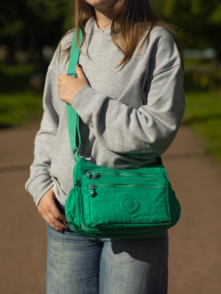 Сумка женская Bobo 1511-2 ярко-зелёная Сумка женская Bobo 1511-2 ярко-зелёная