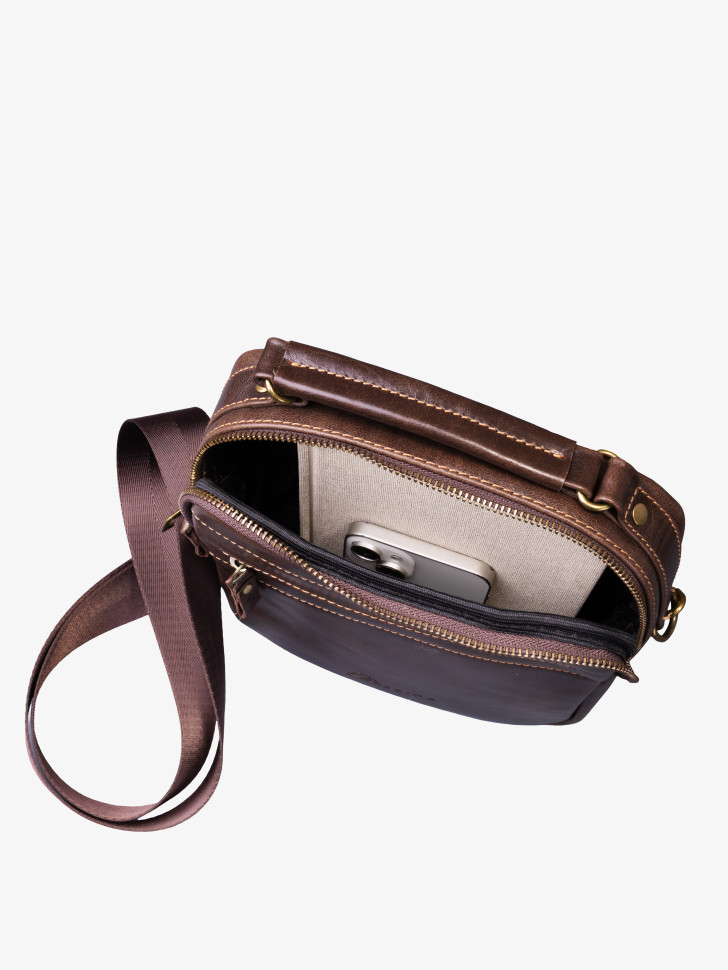 Сумка муская Baggins 1049 коричневая друид