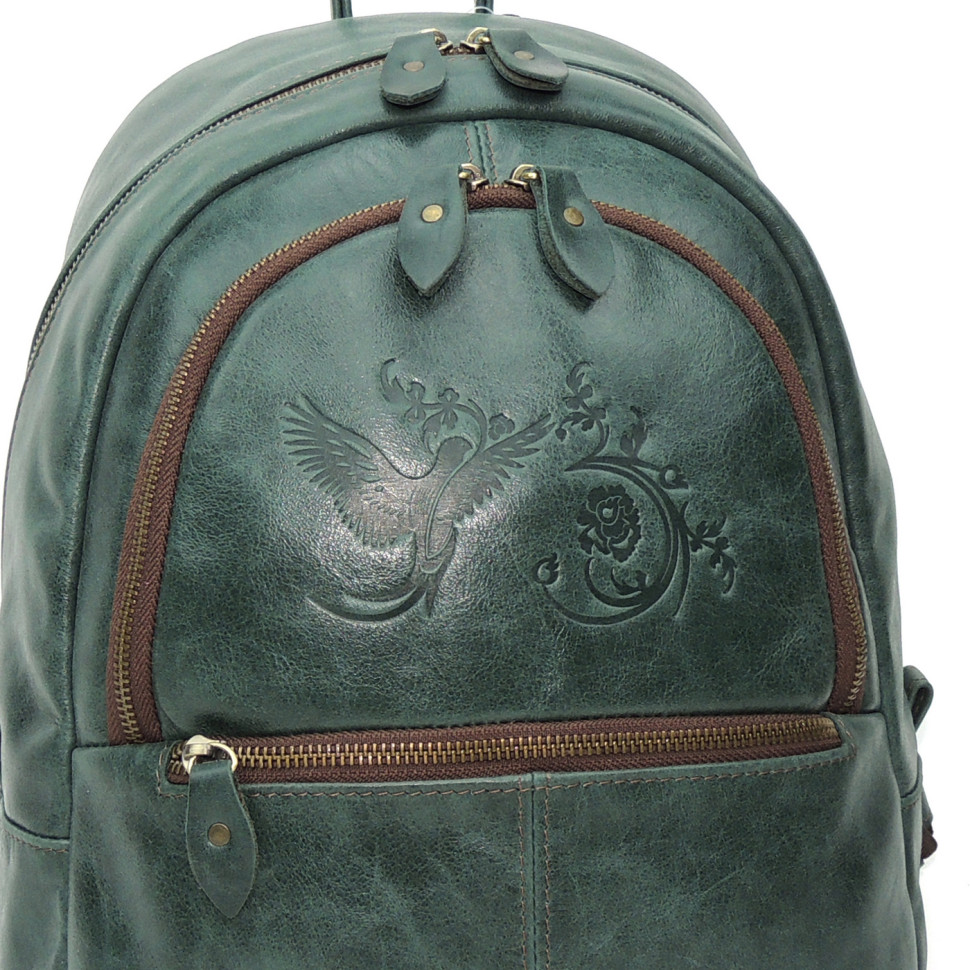 Рюкзак женский Natalia Kalinovskaya, Р43 «Малахит» зеленый Рюкзак женский Natalia Kalinovskaya, Р43 «Малахит» зеленый