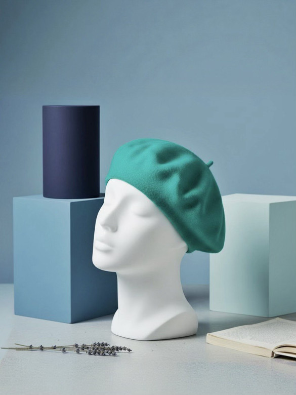 Берет женский Stigler, зел.бирюза