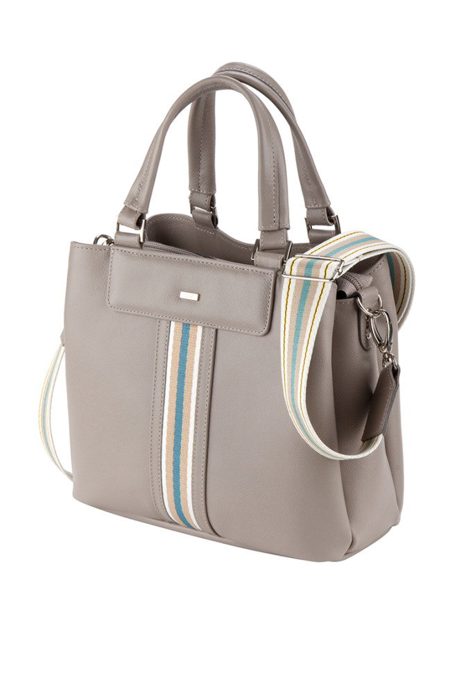 Сумка Esse 78754 УМА PRALINE бергамо серый/бежевый