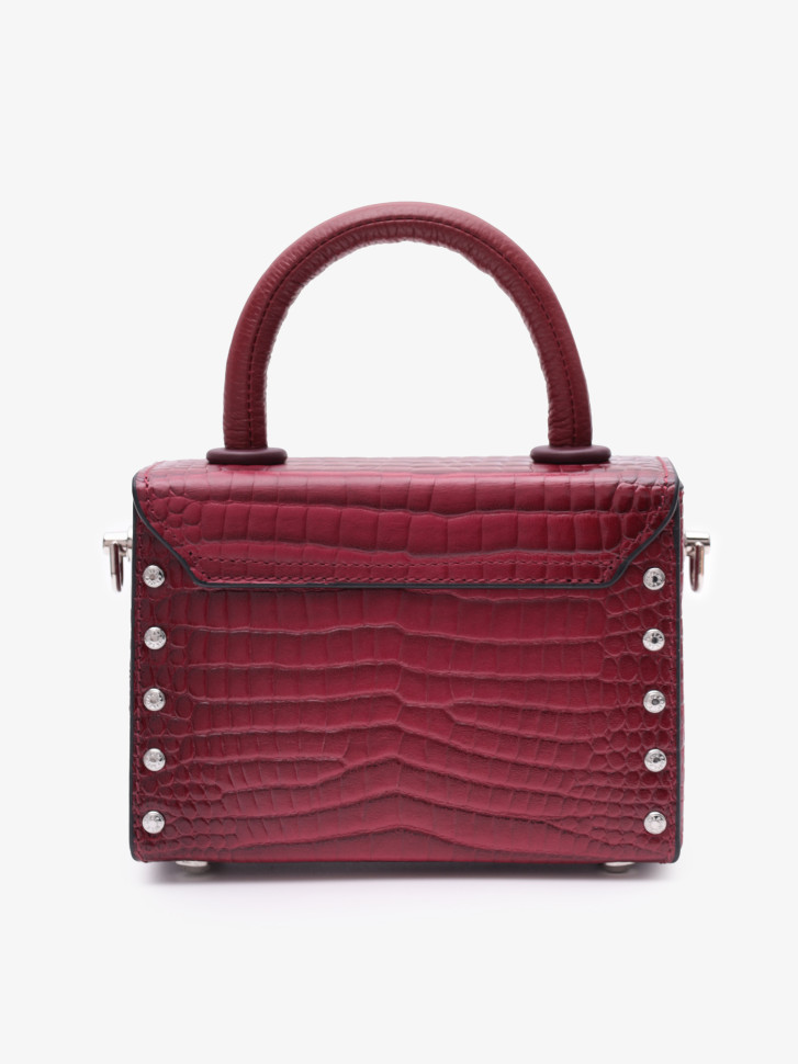 Сумка женская Karya 2541 тёмная фуксия крокодил Сумка женская Karya 2541 тёмная фуксия крокодил