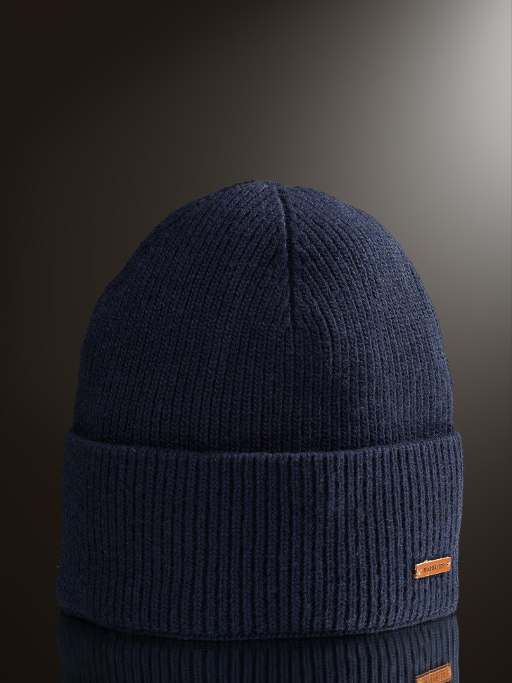 Шапка мужская 11491 MARHATTER тёмно-синий