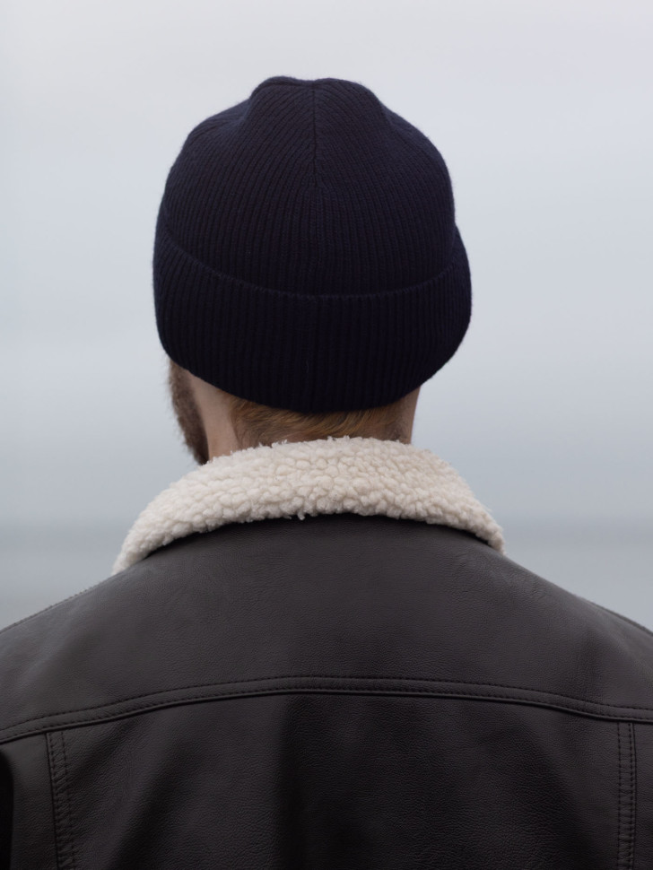 Шапка мужская 11491 MARHATTER тёмно-синий