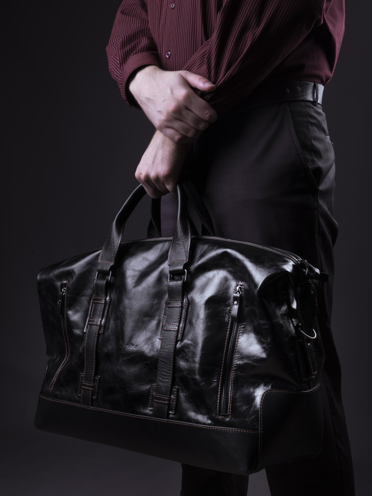 Сумка дорожная Baggins 1017 черная пулл-ап