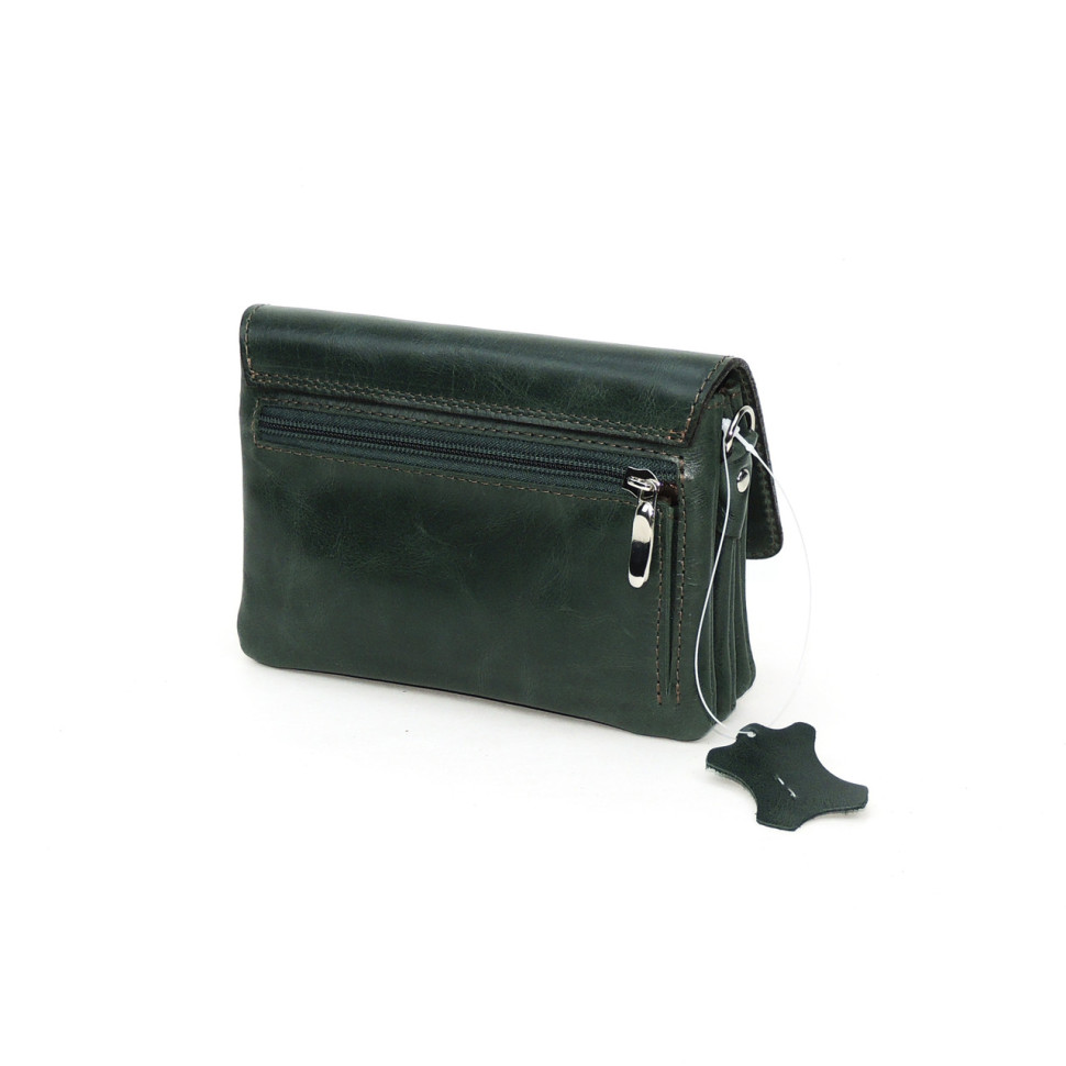 Женская сумочка кошелёк Natalia Kalinovskaya С53, «Ким» Птица зеленая Женская сумочка кошелёк Natalia Kalinovskaya С53, «Ким» Птица зеленая