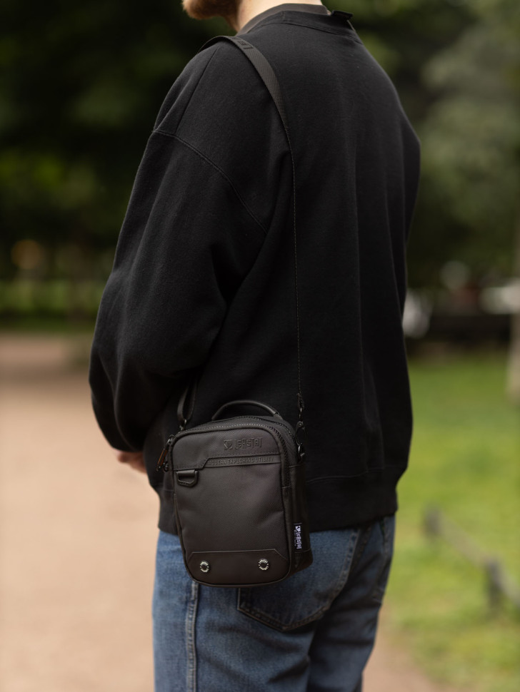 Сумка мужская Leastat L 9007 чёрная Сумка мужская Leastat L 9007 чёрная