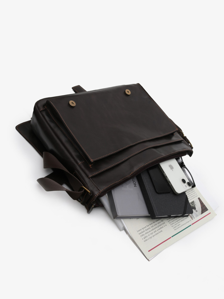 Сумка мужская zн ALEXX ALG0122 коричневый пулап