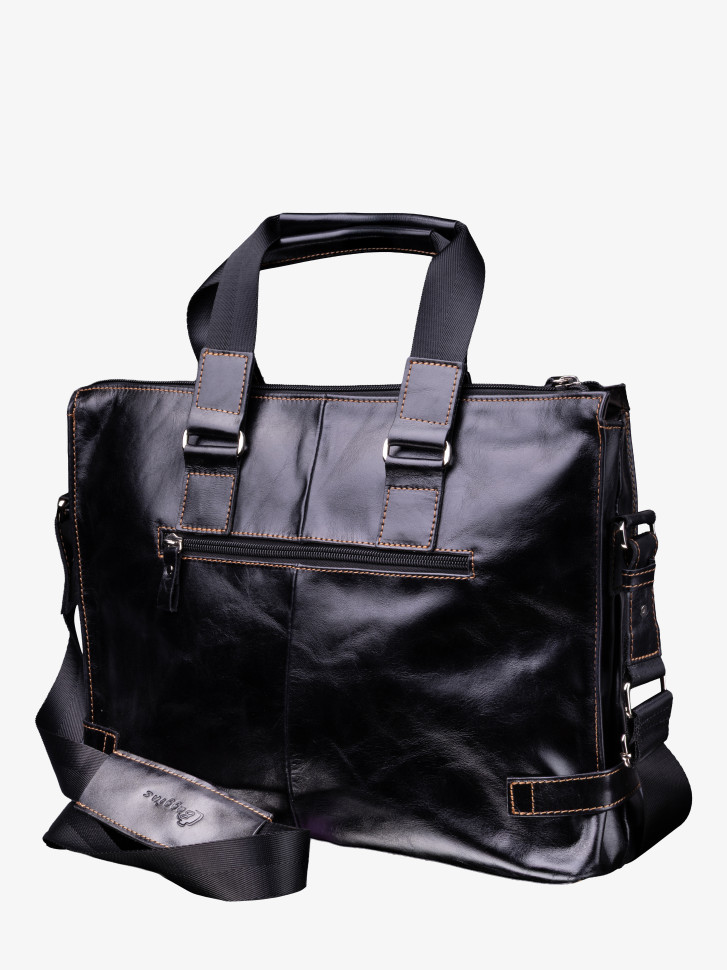 Сумка мужская Baggins 1015 черная пул ап(портфель)