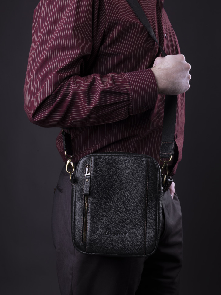 Сумка мужская Baggins 0109 черная фл.