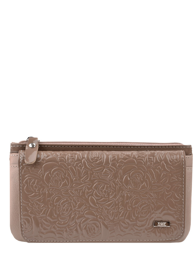 Кошелек Esse, ИНКАНТО PRALINE 66093 лак бежевый тиснение Кошелек Esse, ИНКАНТО PRALINE 66093 лак бежевый тиснение