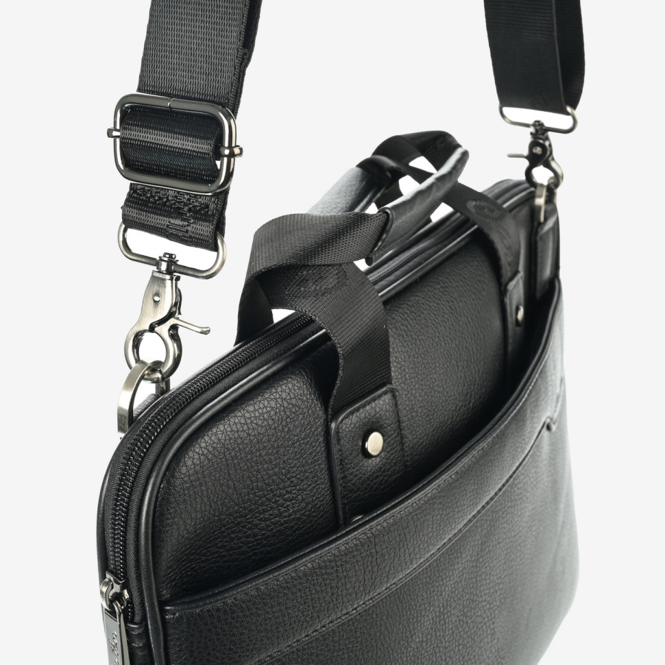 Сумка мужская Cantlor Ж03-702B-01 чёрная Сумка мужская Cantlor Ж03-702B-01 чёрная