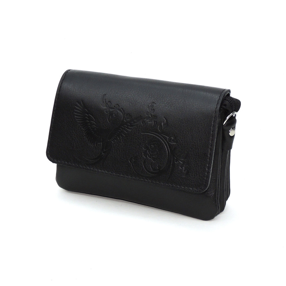 Женская сумочка кошелёк Natalia Kalinovskaya «Агата» Птица черная Женская сумочка кошелёк Natalia Kalinovskaya «Агата» Птица черная