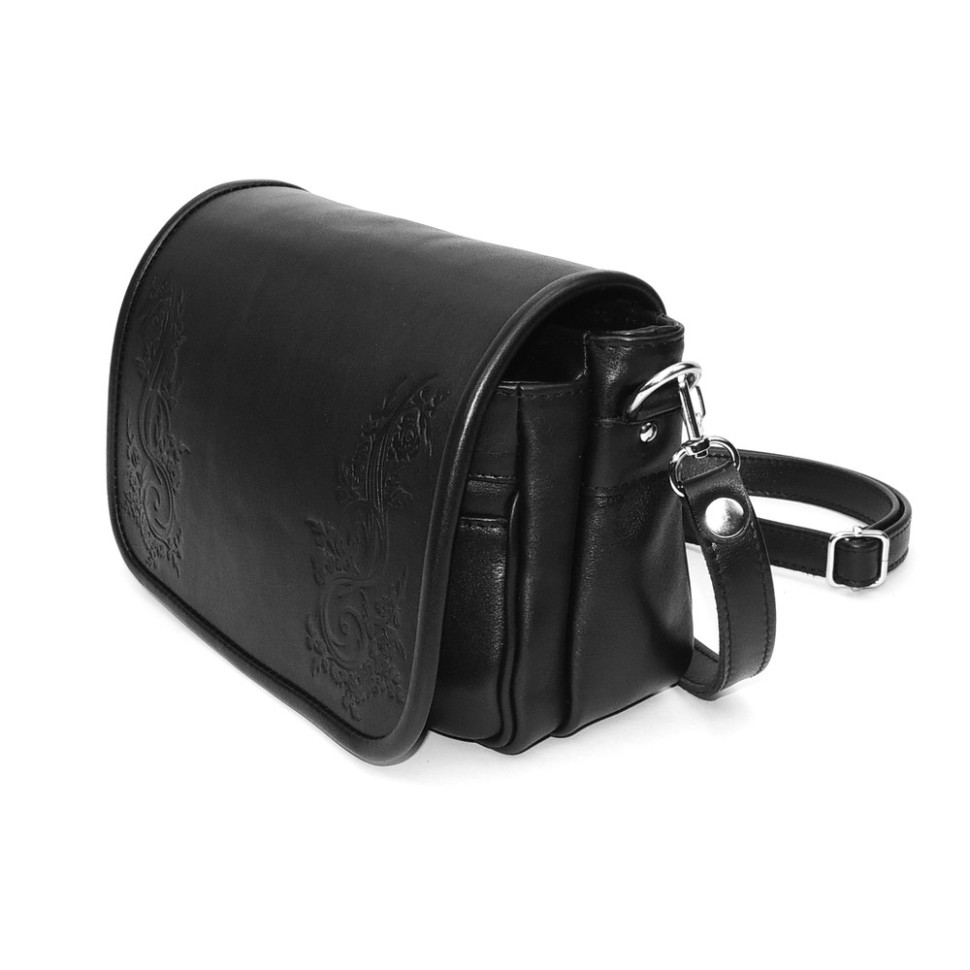 Чёрная женская кожаная сумка Natalia Kalinovskaya 93т-711 Чёрная женская кожаная сумка Natalia Kalinovskaya 93т-711