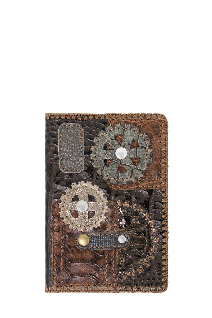 Обложка для паспорта Protege ОП-6-144 "техно" темно-коричневая