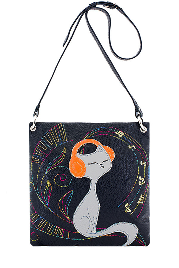 Сумка женская Protege, ДС-144-75 кот №46 чёрная Сумка женская Protege, ДС-144-75 кот №46 чёрная