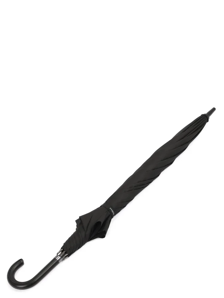 Зонт-трость мужской Три Слона 2775, 8 спиц, ручка крюк кожа