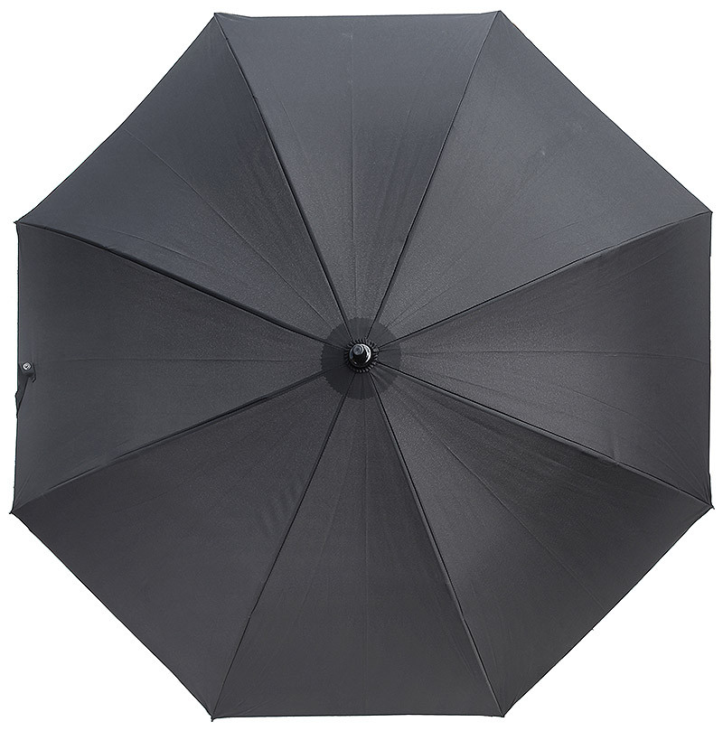 Зонт-трость мужской Три Слона 2775, 8 спиц, ручка крюк кожа