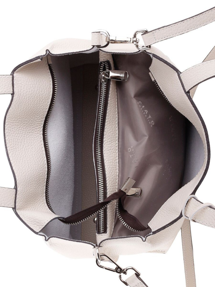 Сумка женская FIATO 2614 вителло латте бежевая Сумка женская FIATO 2614 вителло латте бежевая